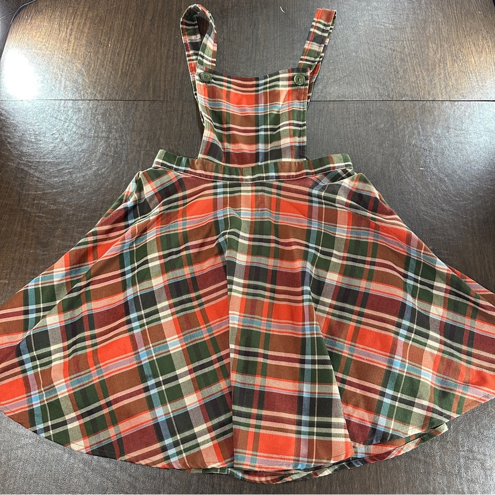 Hell Bunny Plaid Suspender Skirt- Fall/Autumn Skirt Dress